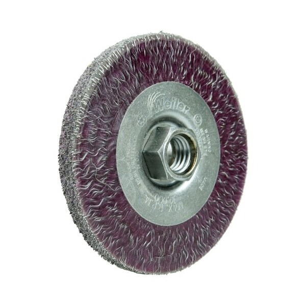 Weiler 4" Polyflex Face Wheel, Encapsulated, .014" Steel Fill, 5/8"-11 UNC 35416 - main